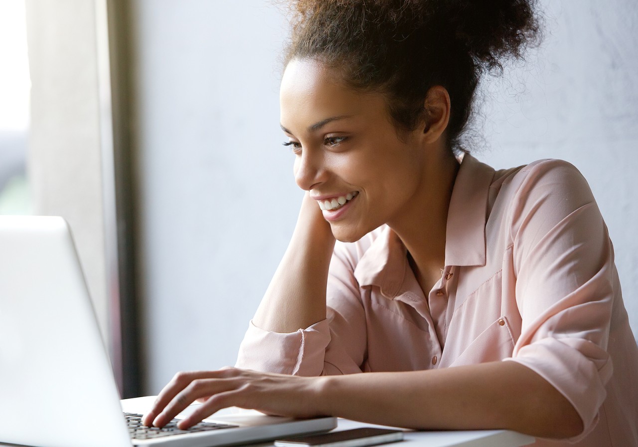 A woman researching abortion pill complications